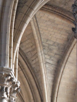 Gewelfveld. Cathedral Notre Dame, Reims